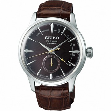 SEIKO 精工錶 Presage調酒師動力儲存顯示機械錶 4R57-00E0M(SSA393J1)-40mm-暗紫面皮革【刷卡回饋 分期0利率】【APP下單點數13倍送】