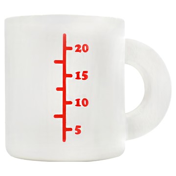 WOODY PUDDY 木製量杯 適用於3歲以上的兒童  白色  1個