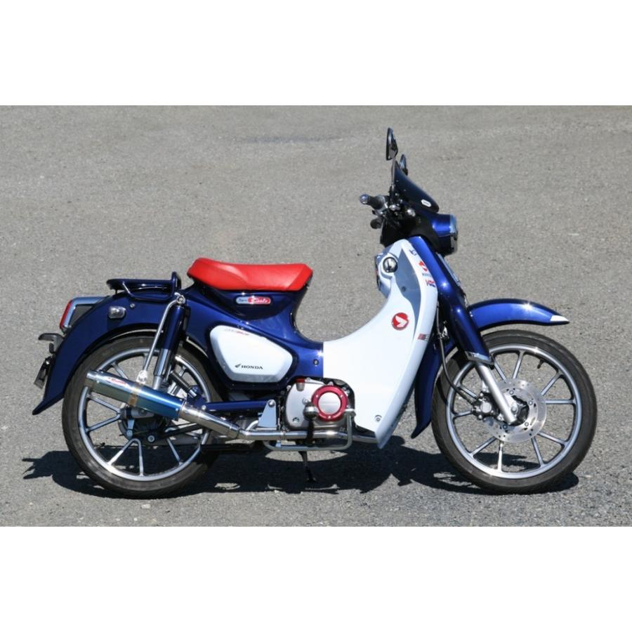 RPM RPM:アールピーエム 80D-RAPTORフルエキゾーストマフラー サイレンサーカバー：ブルーチタン スーパーカブC125 HONDA  ホンダ | LINEブランドカタログ