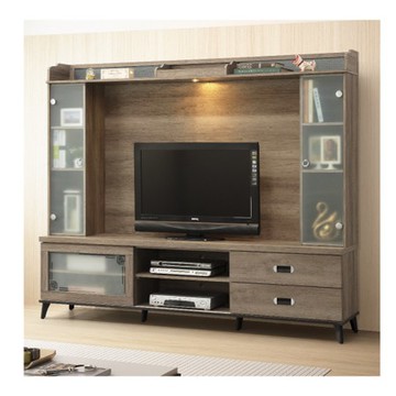 【MUNA 家居】莫可灰橡色7尺高低櫃