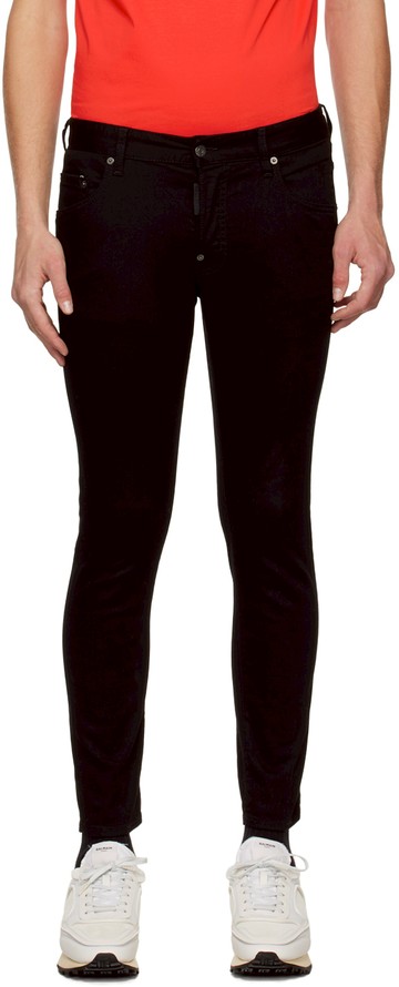 Dsquared2 黑色 Skater 牛仔裤