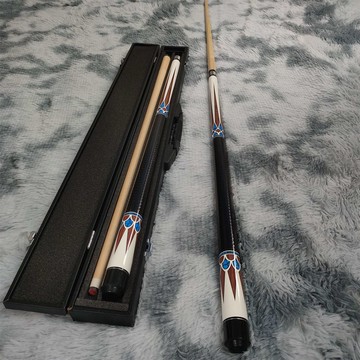 臺球球桿小頭桿楓木皮把中式黑八桌球桿花式美式九球大頭桿全套裝