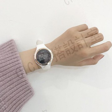 韓版簡約時尚防水數字式夜光休閒大氣男潮流電子表學生電子手錶女【亞德機械五金家居】