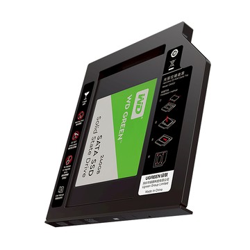UGREEN 綠聯 筆電光碟機內接2.5吋硬碟轉接架 9.5mm  1個