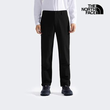 【The North Face 官方旗艦】 北面男款黑色DWR防潑水戶外徒步長褲｜8GG4JK3