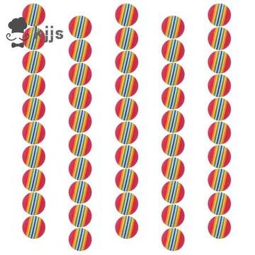 50 件裝高爾夫揮桿訓練輔助工具室內練習海綿泡沫彩虹球