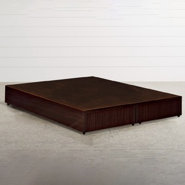 ASSARI-強化6分硬床座/床底/床架-雙大6尺胡桃