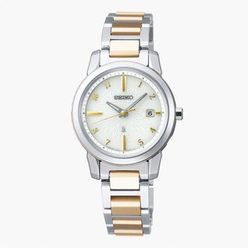 SEIKO精工 LUKIA萬年曆太陽能電波鈦金屬腕錶 1B35-0AN0KS/SSQV082J