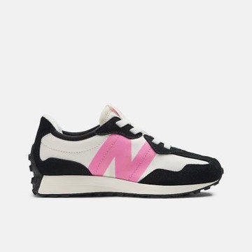 New Balance [PH327VL] 中童 休閒鞋 經典 復古 W寬楦 NB 327 緩震 鬆緊帶 黑粉