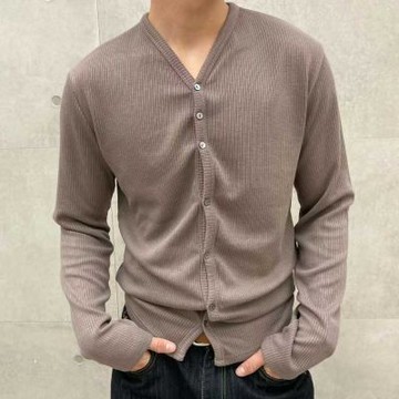 正韓男罩衫 羅紋針織外套ONP1050-創翊韓都