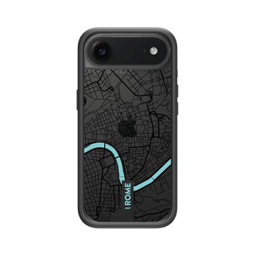 iPhone Air Mod NX -邊框背蓋組合 (相機按鈕) 黑 - JOCR - Rome (Black Logo)