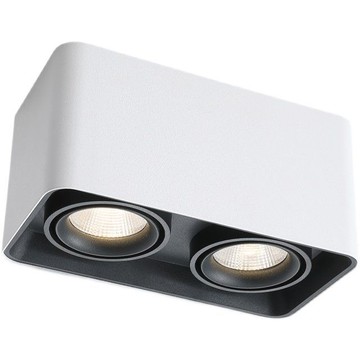 極簡明裝筒燈COB無主燈方形圓角盒子燈客廳臥室燈防眩射燈斗膽