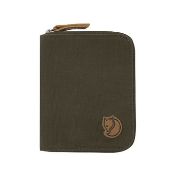 fjallraven 小狐狸 zip wallet皮夾深橄欖f24216/短夾/零錢包/休閒短夾