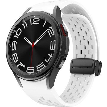 HAMATE Galaxy Watch 多孔磁吸矽膠錶帶  白色  1個  所有 Galaxy Watch 4 / 5 / 6 型號