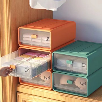 內衣收納 內衣褲收納 襪子收納 衣櫃收納盒 衣物收納 抽屜收納 收納盒內衣收納盒抽屜式家用衣柜分格神器裝內褲襪子三合一整