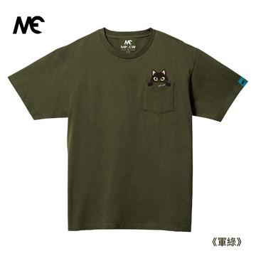 MAIFU CEWEI｜男裝 口袋貓咪短袖口袋T恤 短袖上衣 潮T 短T 街頭 潮流 個性 可愛 貓咪 情侶 精品