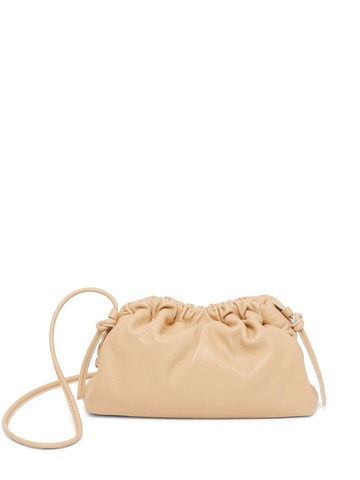 Mansur Gavriel - drawstring-fastening detail crossbody bag - women - Lamb Skin/Lamb Skin - One Size - Neutrals