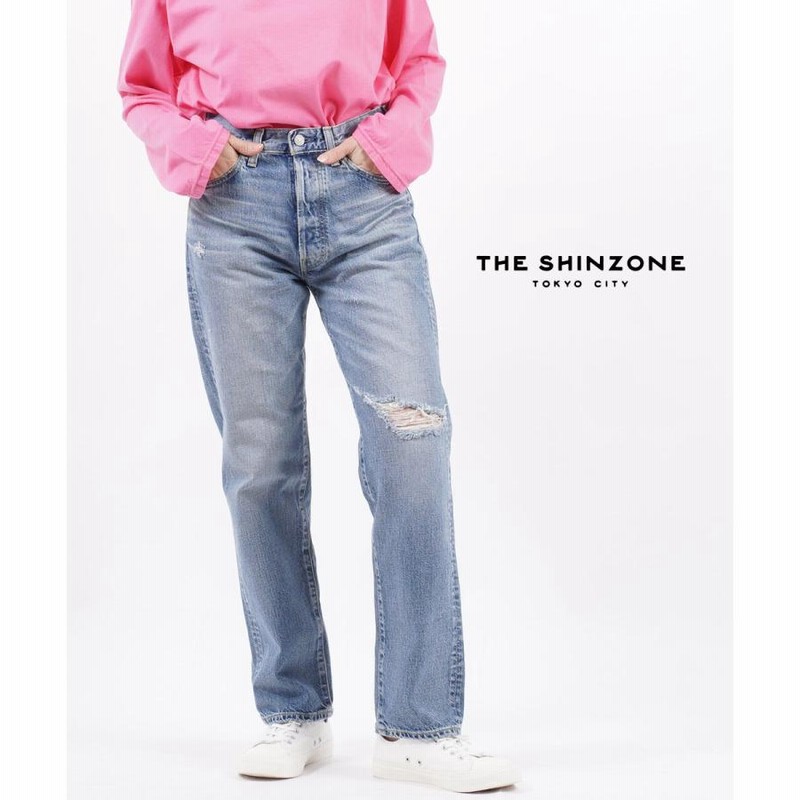 THE SHINZONE ジーンズ デニム デニムパンツ DAMAGE CLIP JEANS