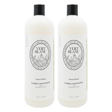 VERT BLANC 嬰兒衣物柔軟精 綠色花香  1L  2瓶