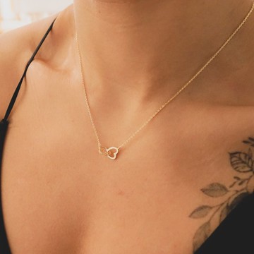 連心項鍊 - 14K注金 - 歐美項鏈