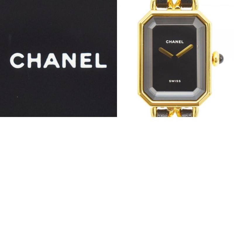 シャネル CHANEL プルミエール Mサイズ レディース ウォッチ ブラック