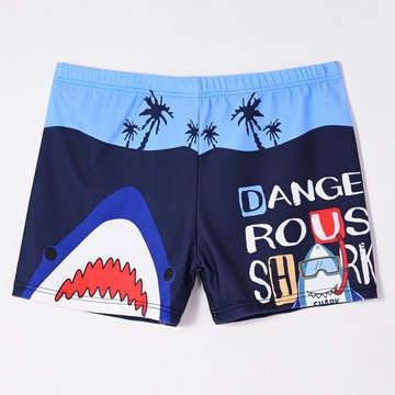 兒童泳褲卡通印花男童沙灘溫泉8-12歲中大童大碼遊泳廠家直銷鑫弘-戶外運動