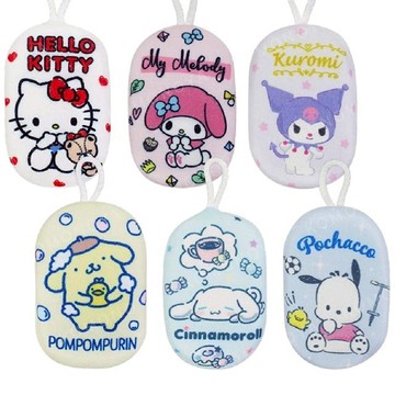 小禮堂 Sanrio 三麗鷗 沐浴海綿 Kitty 美樂蒂 大耳狗 布丁狗 帕恰狗