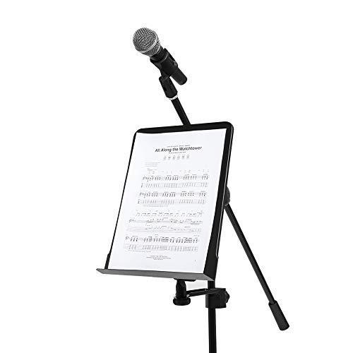 Stagg MUSARM Small Music Stand with Attachable Holder ArmBlack