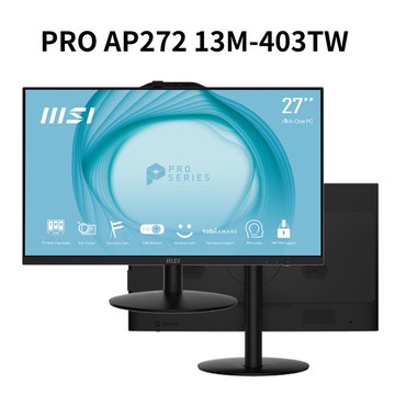 【享最高折300】MSI 微星 PRO AP272 13M-403TW i5-13400/8G/512G/黑 27型AIO液晶電腦