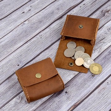 U6.JP6手工皮件-簡約萬用包/零錢包 (男女適用)