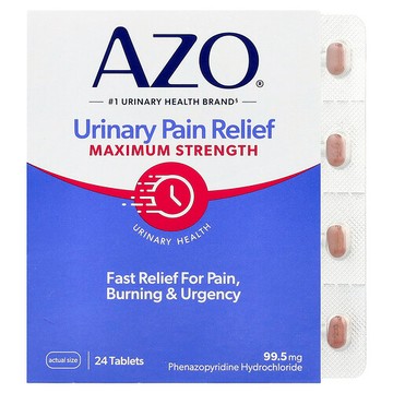 AZO, 尿痛緩解，特強型，99.5 毫克，24 片
