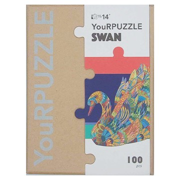 YouRPUZZLE 天鵝拼圖 木質拼圖 適合14歲以上  1個  100pcs