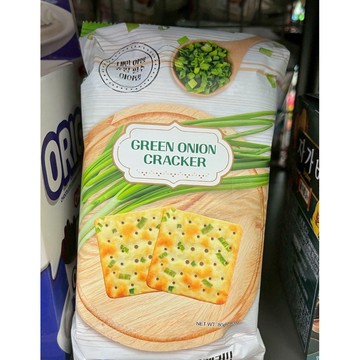 【韓國熱銷】韓國🇰🇷青蔥蘇打餅乾 80g | GREEN ONION CRACKER 蔥味脆餅 鹹香 下午茶 零食