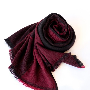 Cashmere 100% 手工編織喀什米爾披肩【紋華07】