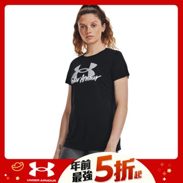 【UNDER ARMOUR】女 Tech Graphic 短T-Shirt 1379488-001