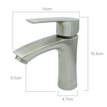 2388ST不銹鋼拉絲面盆單孔龍頭