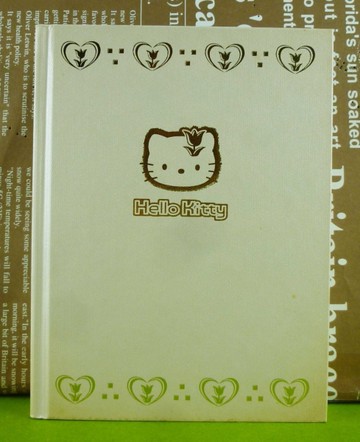 【震撼精品百貨】Hello Kitty 凱蒂貓~記事本~透明金【共1款】
