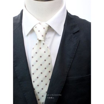 六月男人 手工制 手打商務正裝領帶男士 禮盒裝 香檳星