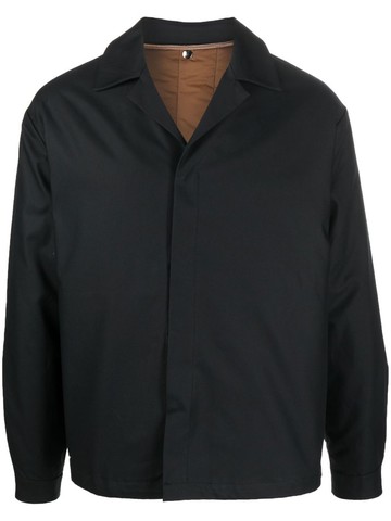 Costumein - V-neck shirt jacket - men - Cotton - 50 - Black