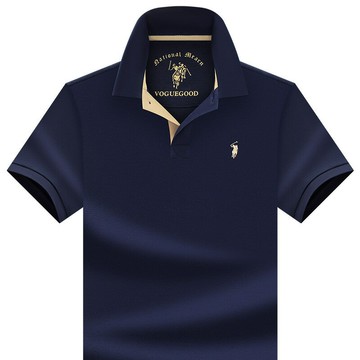 【新款熱賣】保羅短袖polo衫男夏裝100純棉新款高端純色中青年男士全棉半袖t恤