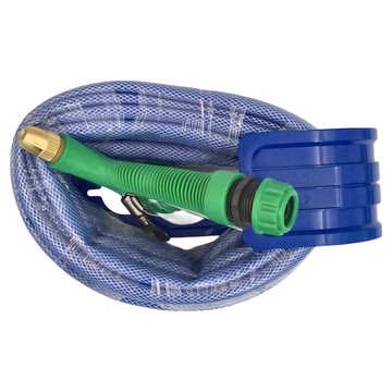 高壓洗車水槍掛鉤套組 10M 塑膠、純銅材質  藍色 + 綠色
