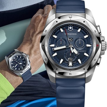 Victorinox 瑞士維氏 I.N.O.X. Chrono 200米防水 計時腕錶-43mm(VISA-241984)