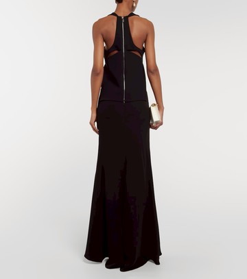 Maticevski Cross Leaf halterneck cutout top