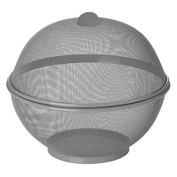 Kela 2合1鏤空水果籃 Como  26.5 x 24.5cm  灰色  1個