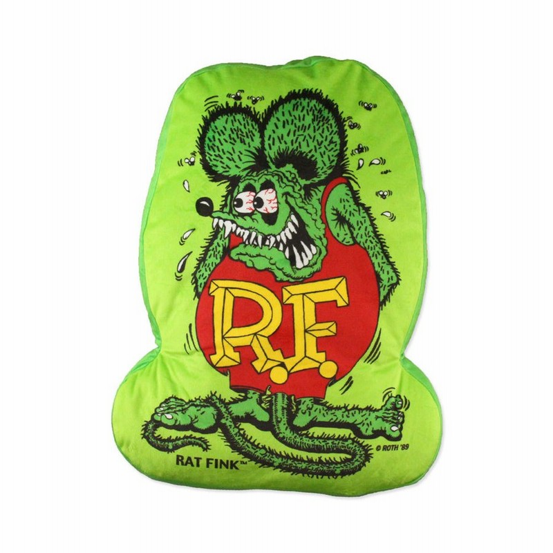 ラットフィンク クッション アメリカ キャラクター ホットロッド モンスター おしゃれ かわいい 車 アメリカン雑貨 Rat Fink ダイカットクッション 通販 Lineポイント最大0 5 Get Lineショッピング