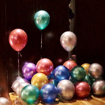 ins網紅加厚金屬氣球圣誕節氣球圣誕布置派對氣球裝飾用品