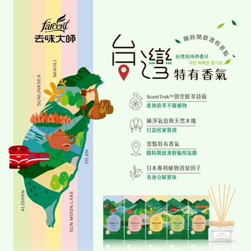 【去味大師】竹木香擴香瓶80ml 台灣趣味香氛系列 (宜蘭威士忌/日月潭紅玉紅茶/苗栗金木樨/阿里山香杉/杉林溪芬多精)