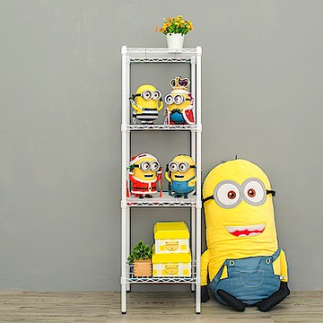 dayneeds 輕型 45x45x150cm四層鐵架(烤漆白) 波浪架/收納架/置物架