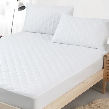 LoveCity 寢城之戀 台灣製 100%防水 吸濕排汗技術處理 床包式保潔墊  加大6尺(186 x 180cm)  白色