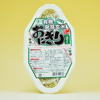 コジマフーズ 有機発芽玄米おにぎり(わかめ入り) 180g (90g x 2個)